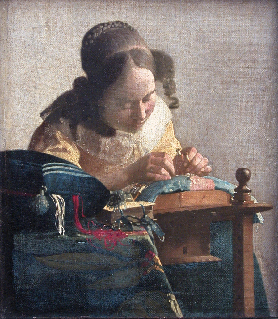 La Dentellière de Johannes Vermeer – reproduction peinture à l’huile sur toile