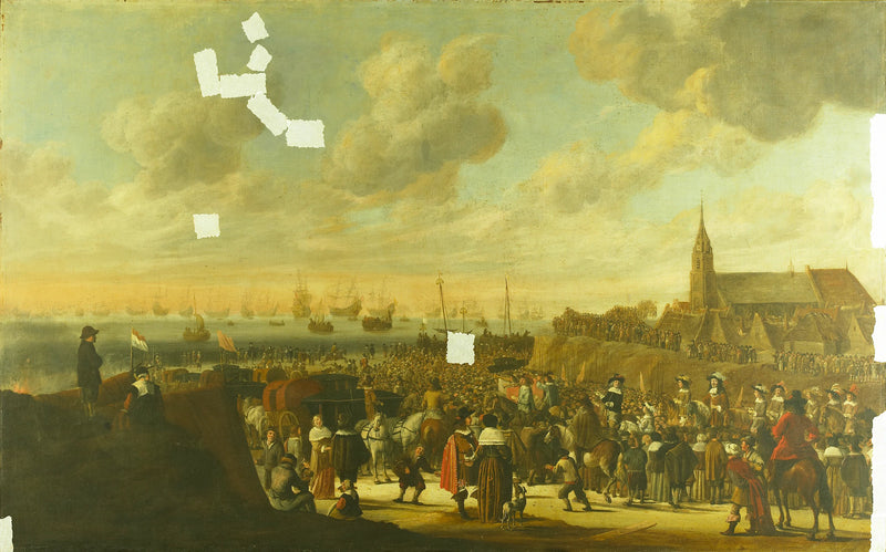 Le départ de Charles II, roi d'Angleterre, de Scheveningen, le 2 juin 1660. - Cornelis Beelt