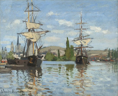 Des bateaux à Rouen sur la Seine - Claude Monet - Alpha Reproduction
