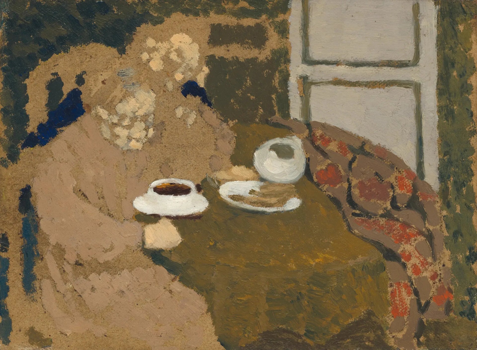 Deux femmes buvant du café - Édouard Vuillard image 1 reproduction de peinture à l’huile