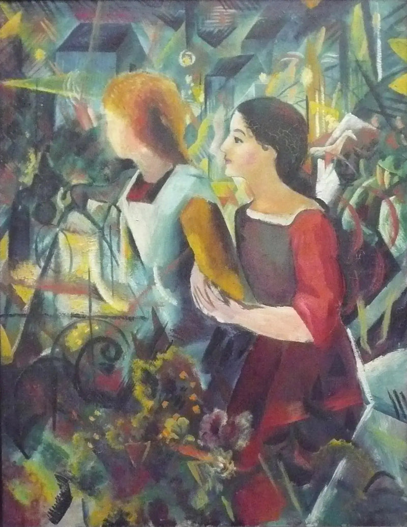 فتاتان - أوغست ماكي