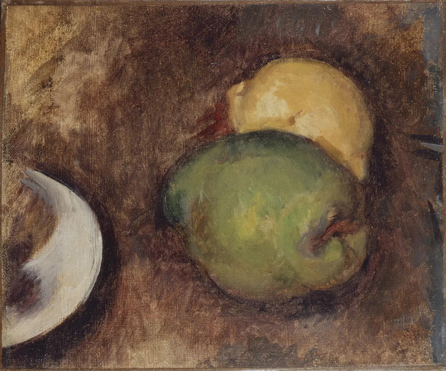 Reproduction du tableau « Deux fruits - Paul Cézanne » par Alpha Reproduction en peinture à l’huile