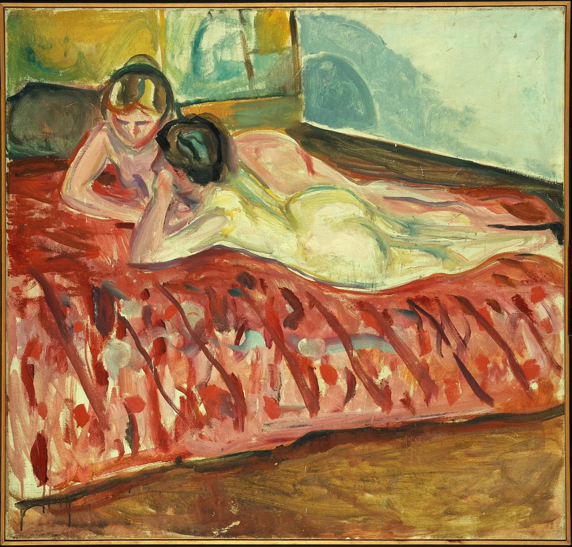 Deux Nus allongés - Edvard Munch image 1 copie peinte à la main à l’huile