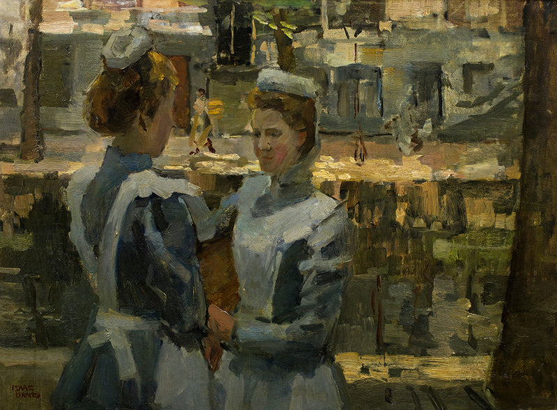 Deux servantes sur un canal à Amsterdam - Isaac Israëls
