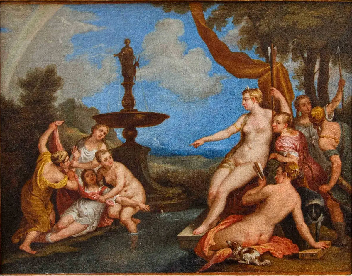 Diana découvre la grossesse de Callisto - David Teniers le Jeune image 1 tableau peint à l’huile sur toile