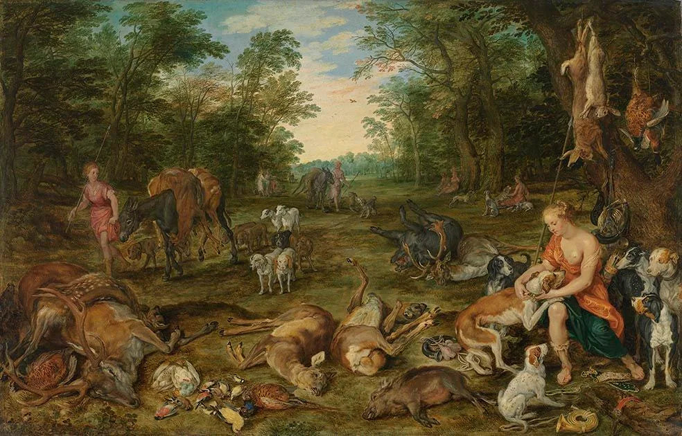 Diana revenant de la chasse - Jan Brueghel l'Ancien image 1 copie peinte à la main à l’huile