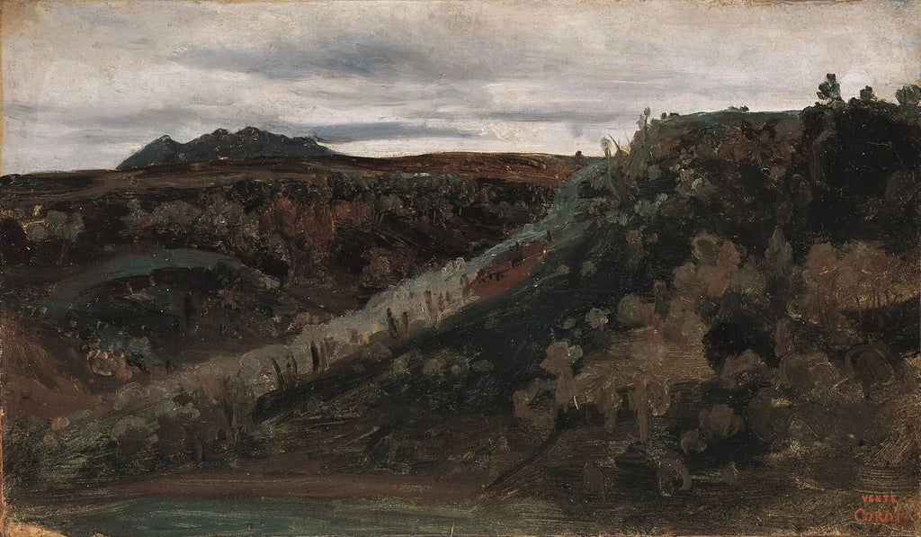 Die Campagna bei Rom - Jean-Baptiste Camille Corot image 1 copie peinte à la main à l’huile
