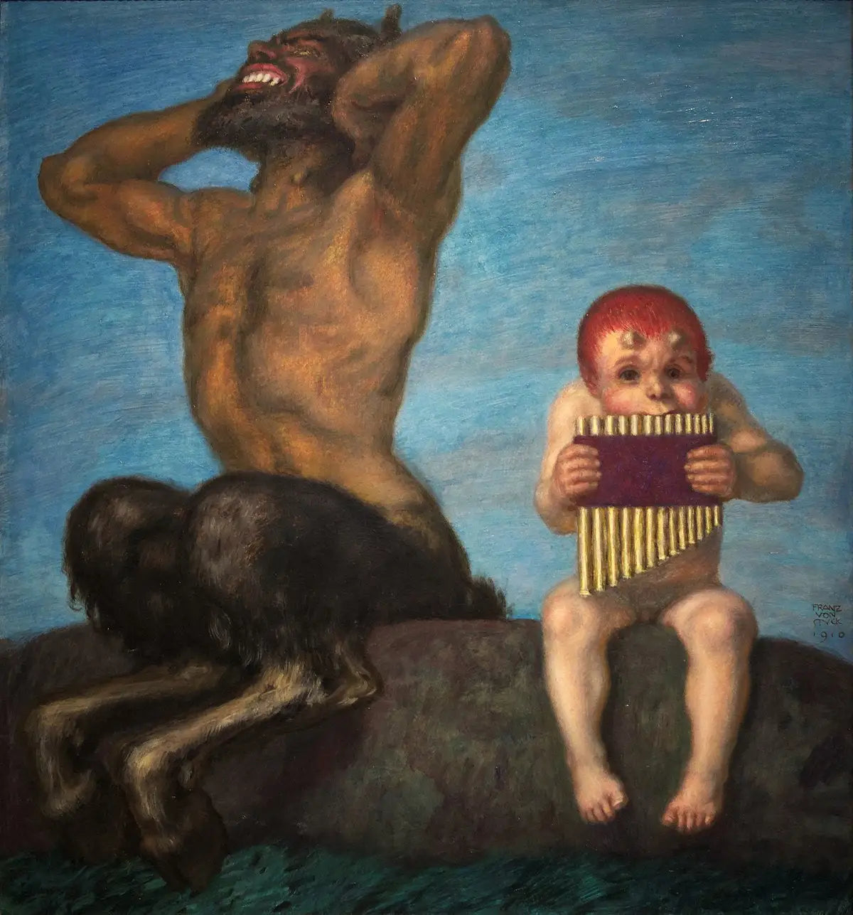 Dissonance - Franz Von Stuck image 1 copie peinte à la main à l’huile
