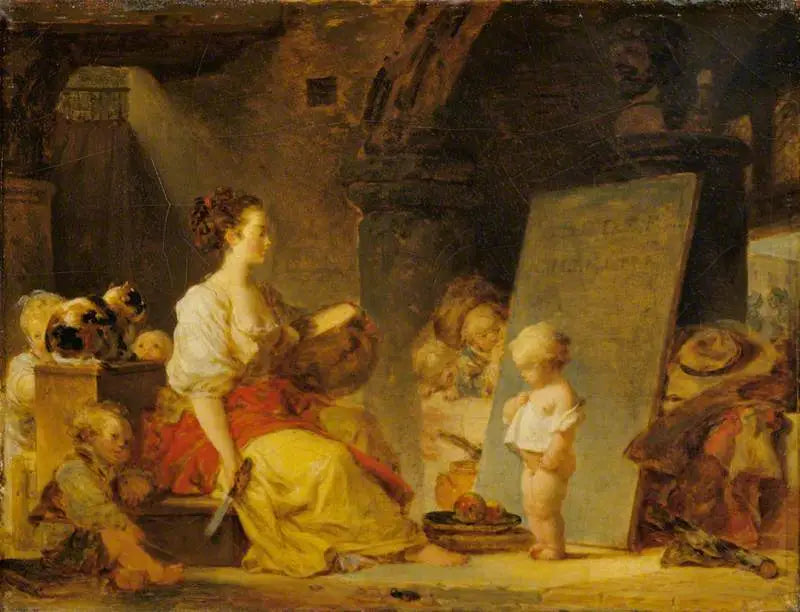 Dites donc s'il vous plaît - Jean-Honoré Fragonard image 1 copie de tableau peinte à la main