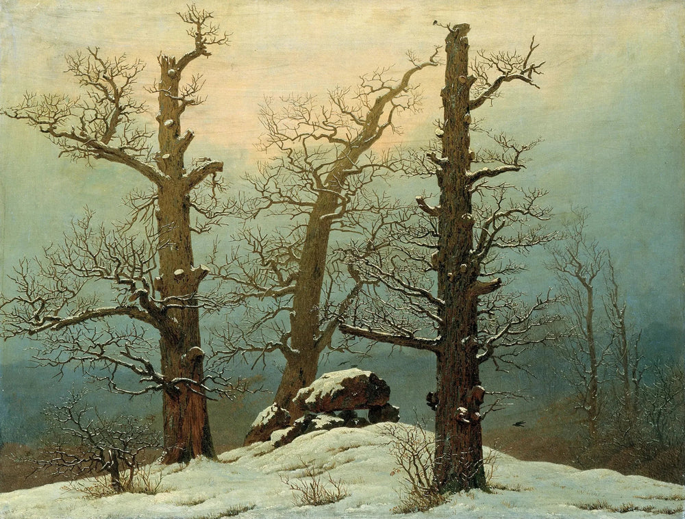 Dolmen sous la neige - Caspar David Friedrich image 1 copie de tableau peinte à la main