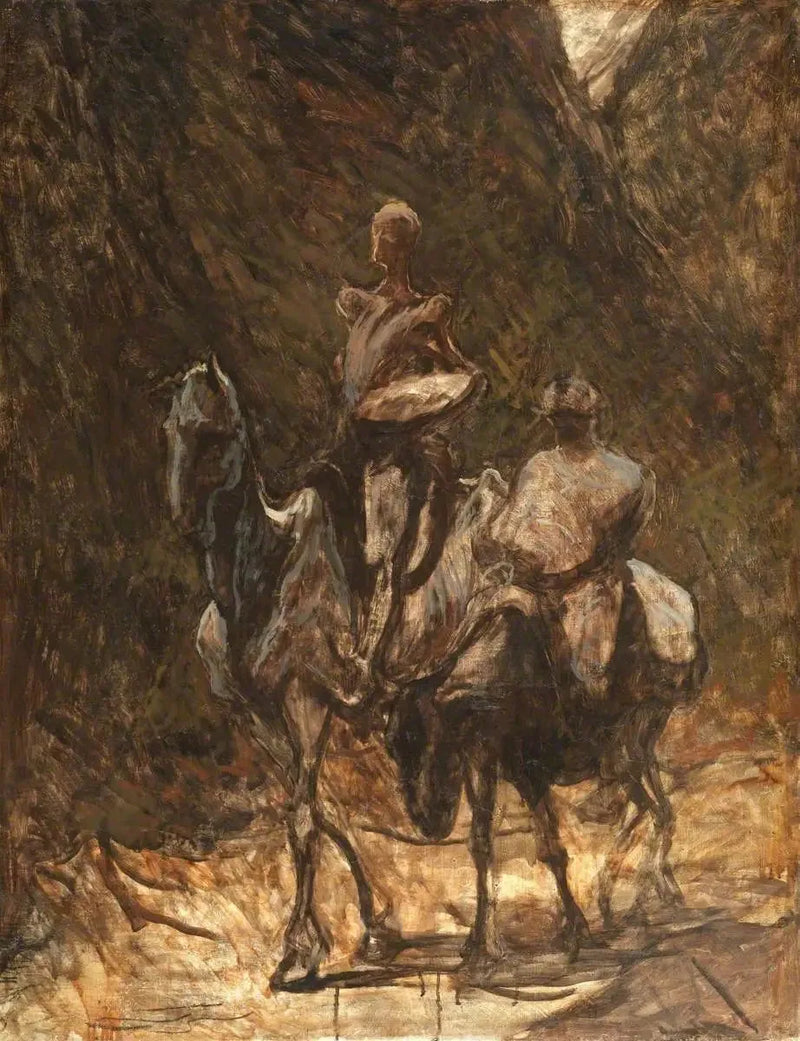 دون كيخوتي وسانشو بانزا - أونوريه داوميير