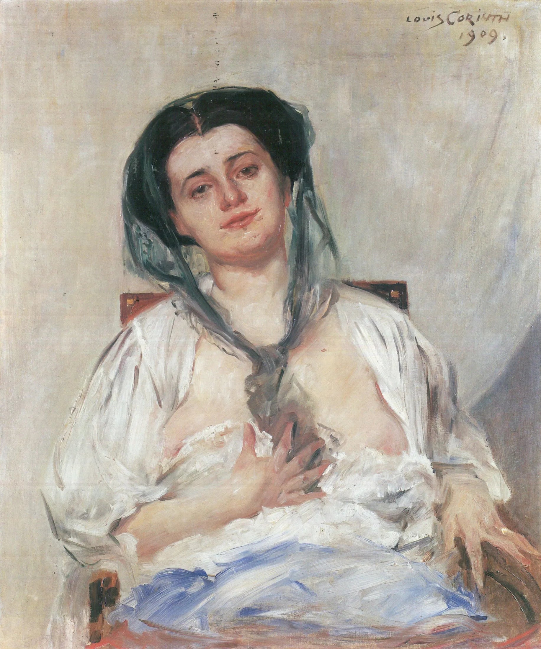 Donna Gravida (La femme de l'artiste) - Lovis Corinth image 1 reproduction artisanale de tableau