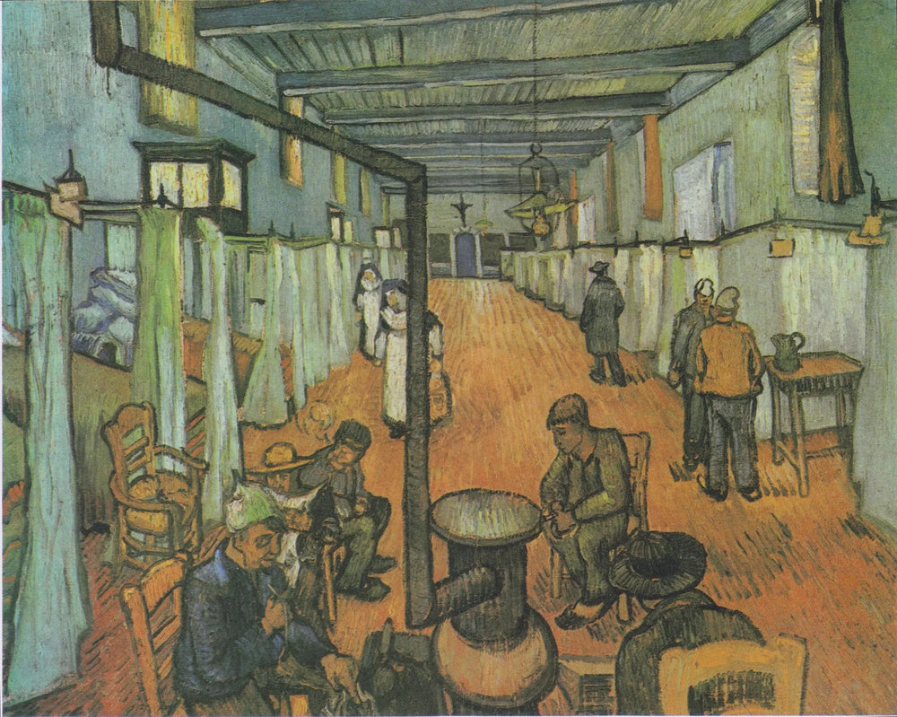 Dortoir de l'hôpital d'Arles - Vincent van Gogh image 1 reproduction de peinture à l’huile