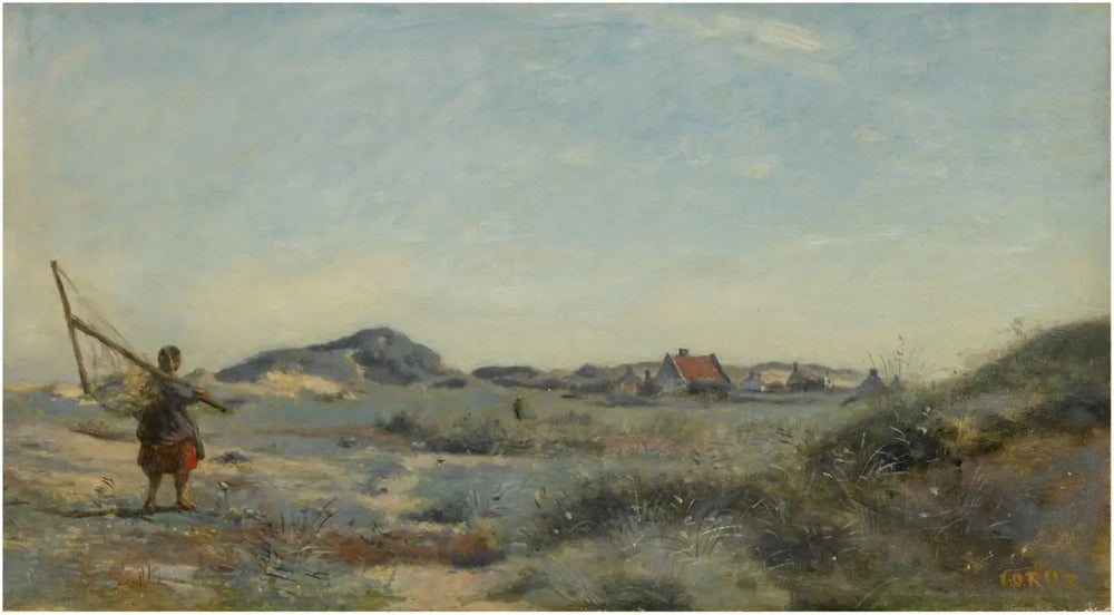 Dunkerque. Une pêcheuse de crevettes - Jean-Baptiste Camille Corot - Alpha Reproduction