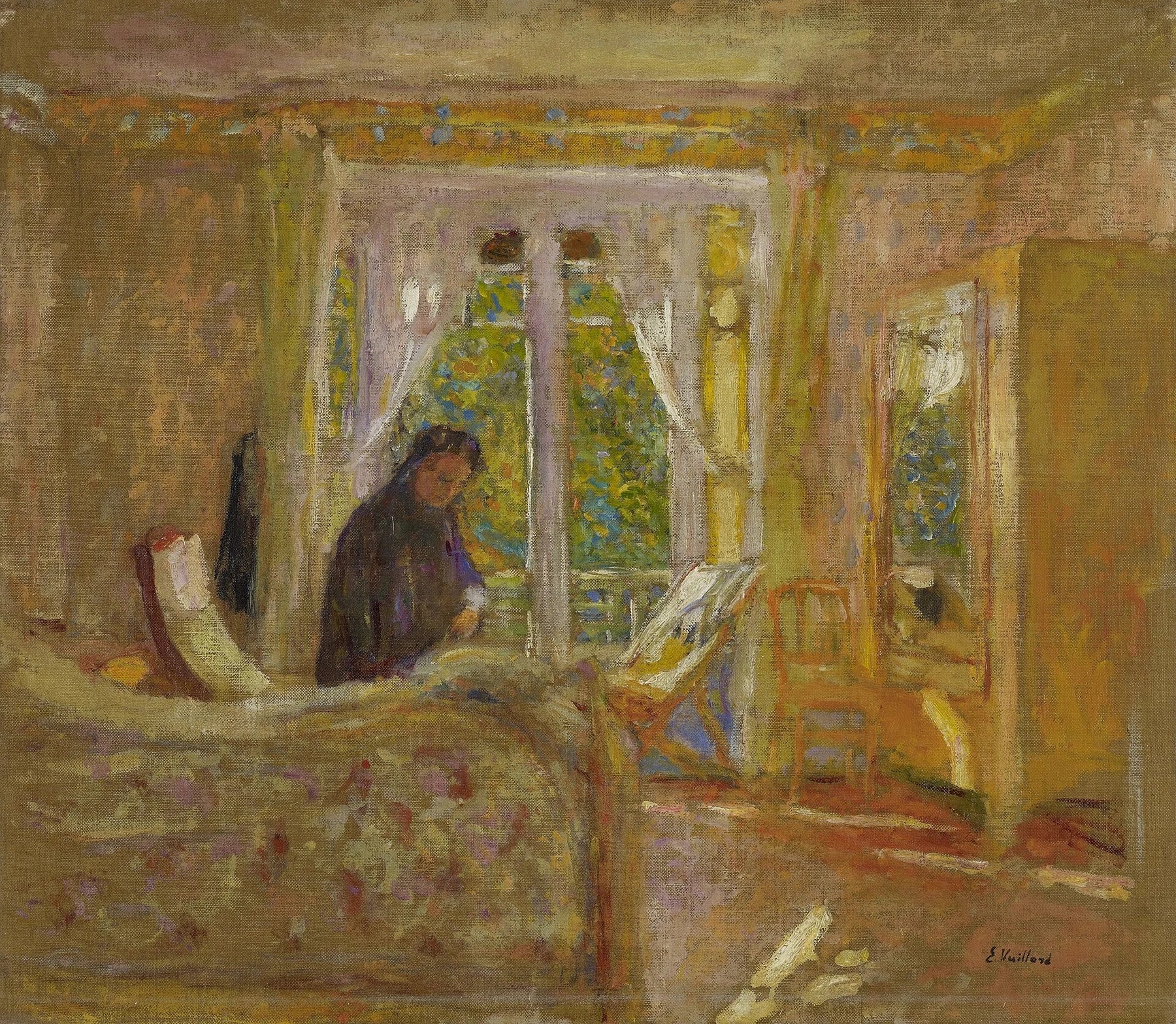 La Chambre ensoleillée, peinture de Édouard Vuillard