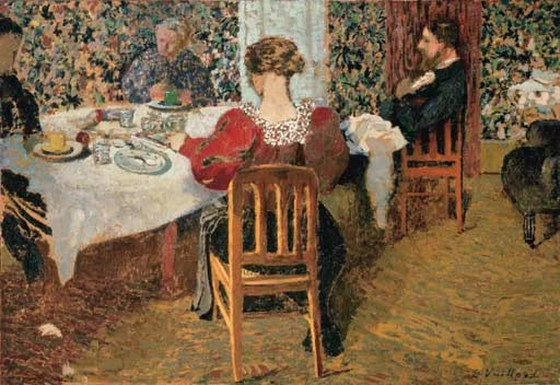 La Table, fin du déjeuner chez Madame Vuillard - Édouard Vuillard