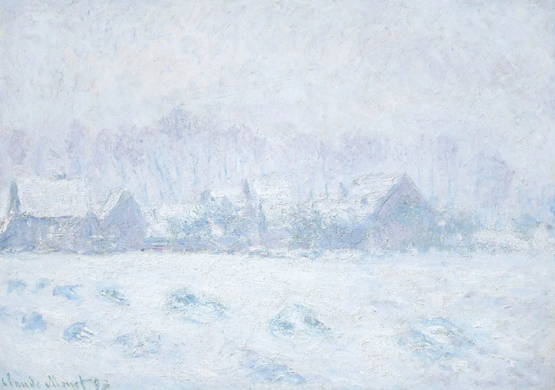 تأثير الثلج في جيفرني - كلود مونيه
