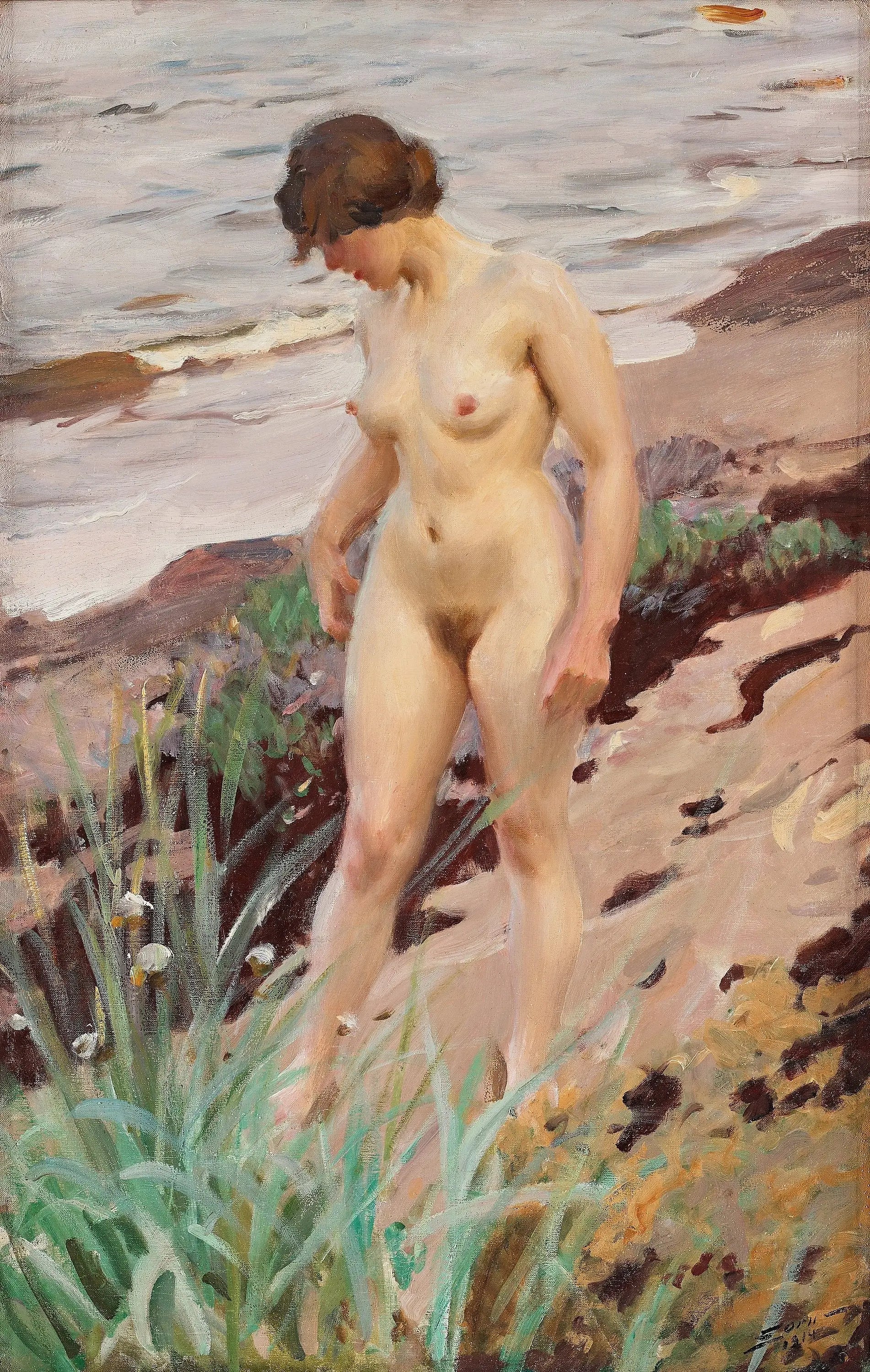 Effet Sandhamn - Anders Zorn image 1 copie de tableau peinte à la main