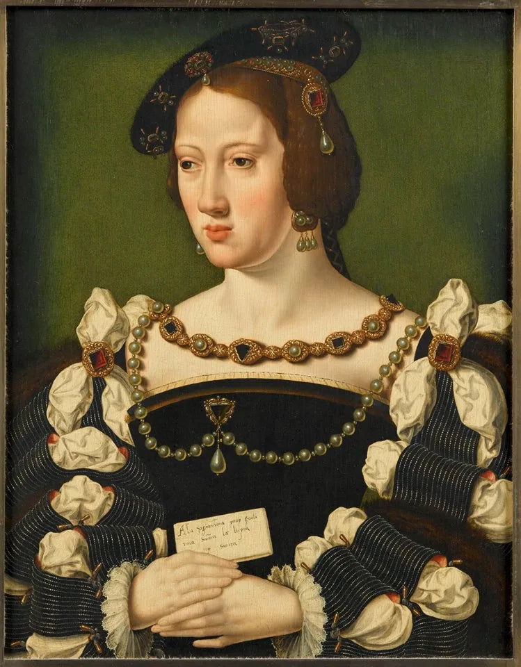 Éléonore d'Autriche (1498-1558), reine de France - Joos van Cleve image 1 reproduction artisanale de tableau
