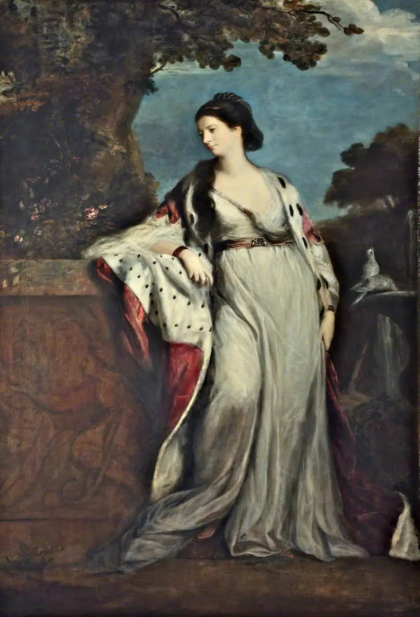 Elizabeth Gunning (1733–1790), duchesse de Hamilton et d'Argyll - Joshua Reynolds image 1 copie peinte à la main à l’huile