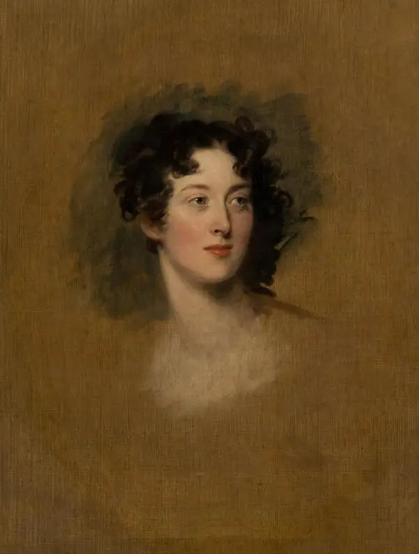Elizabeth Thynne, comtesse Cawdor, d. 1866 - Thomas Lawrence image 1 copie peinte à la main à l’huile