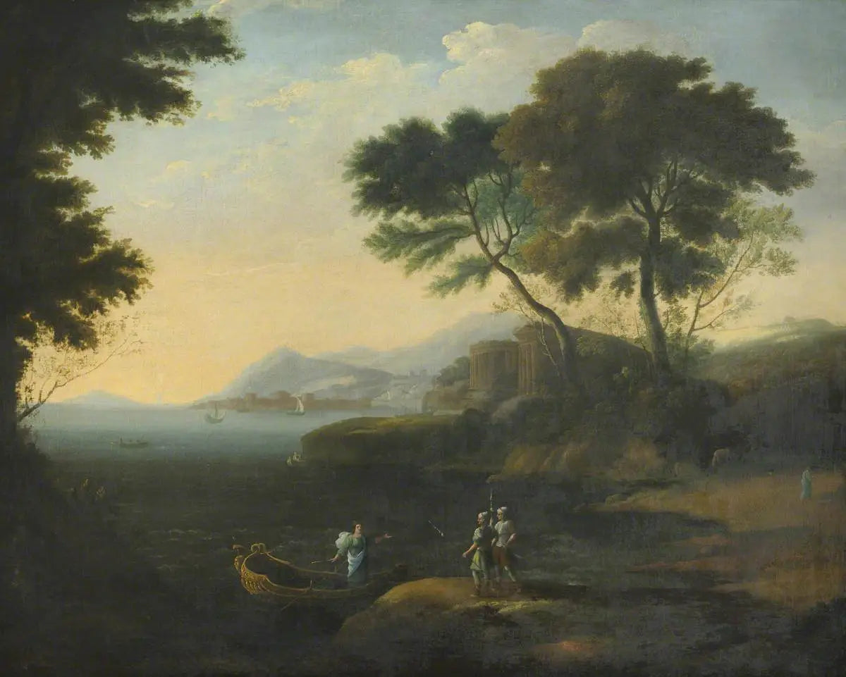Embarquement de Carlo et Ubaldo à la poursuite de Rinaldo - Claude Lorrain - Alpha Reproduction
