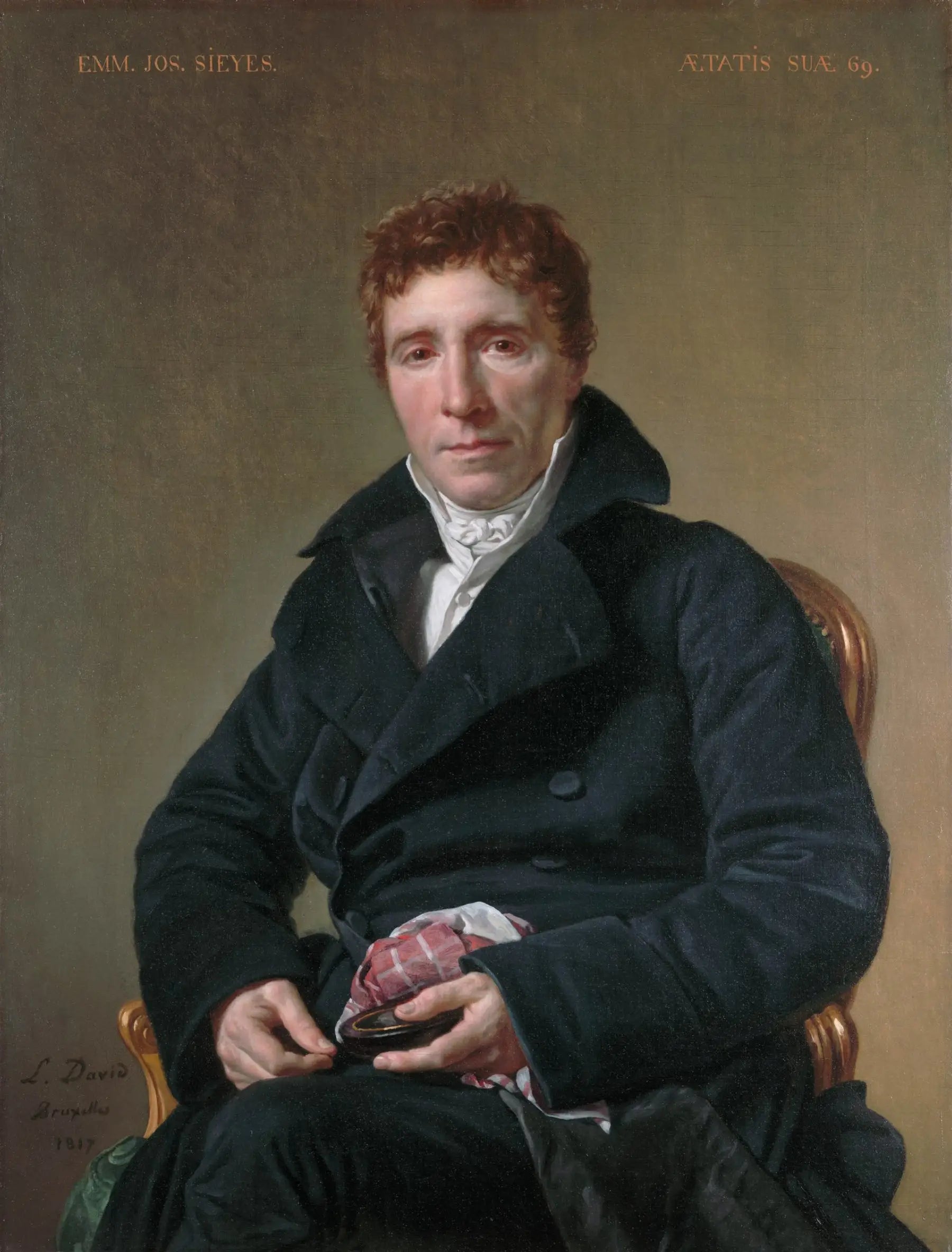 Reproduction du tableau « Emmanuel Joseph Sieyès (1748-1836) - Jacques-Louis David » par Alpha Reproduction en peinture à l’huile