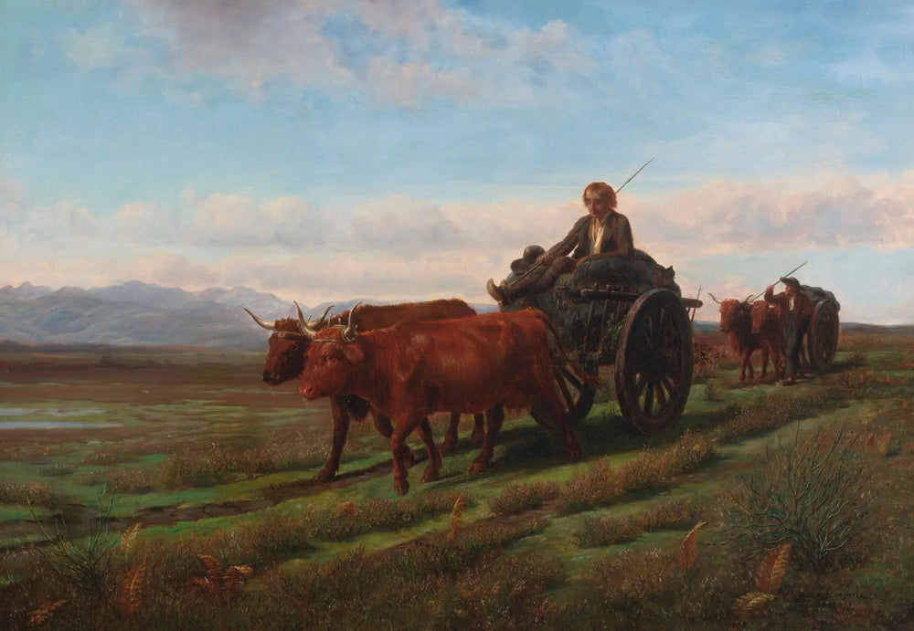 En allant au marché - Rosa Bonheur image 1 reproduction d’œuvre d’art à l’huile