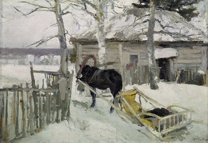 En hiver - Konstantin Korovin image 1 reproduction artisanale de tableau