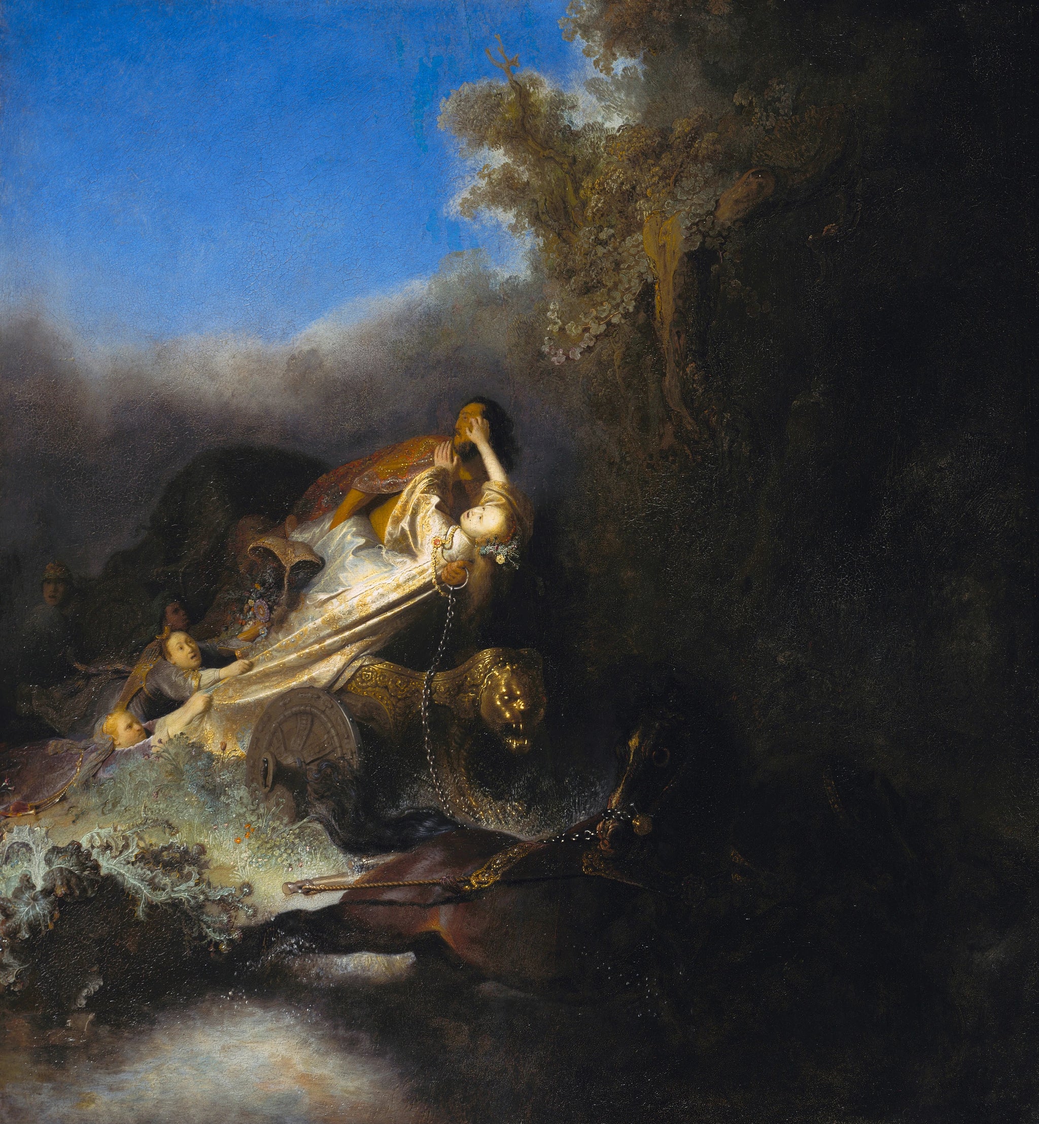 L’Enlèvement de Proserpine — Rembrandt, vers 1631, Gemäldegalerie Berlin