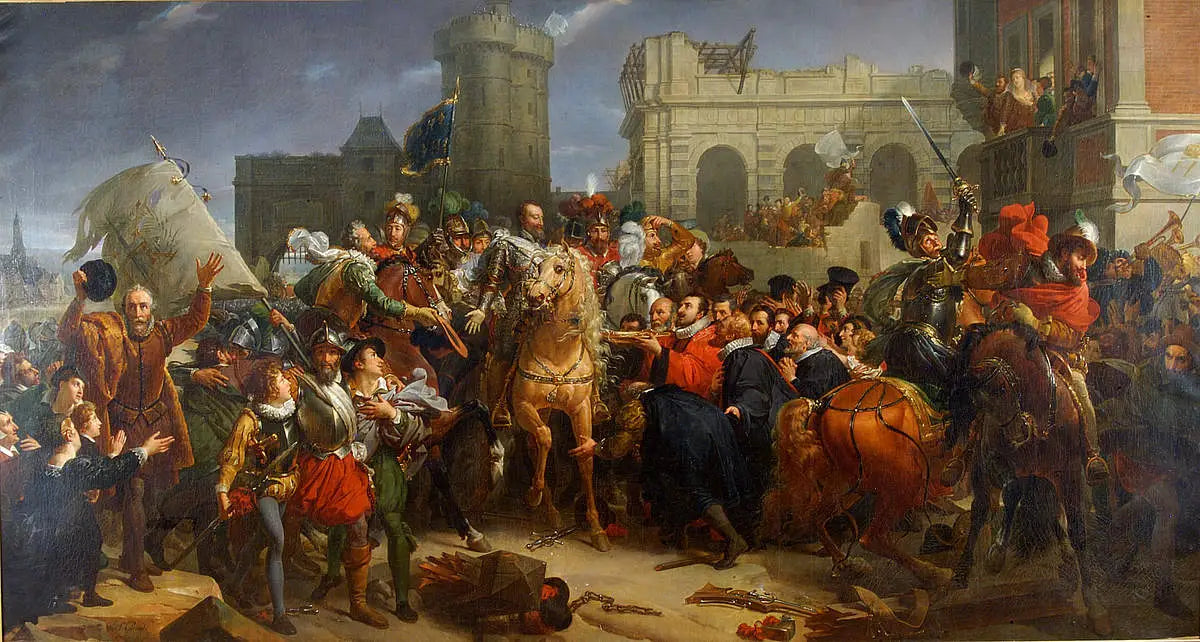 Entrée d'Henri IV à Paris, 22 mars 1594 (1817) - François Gérard image 1 reproduction réalisée par Alpha Reproduction