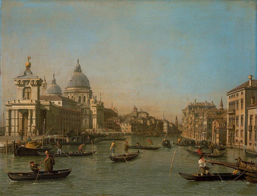 L'entrée du Grand Canal à la Punta della Dogana et à la Santa Maria della Salute - Canaletto