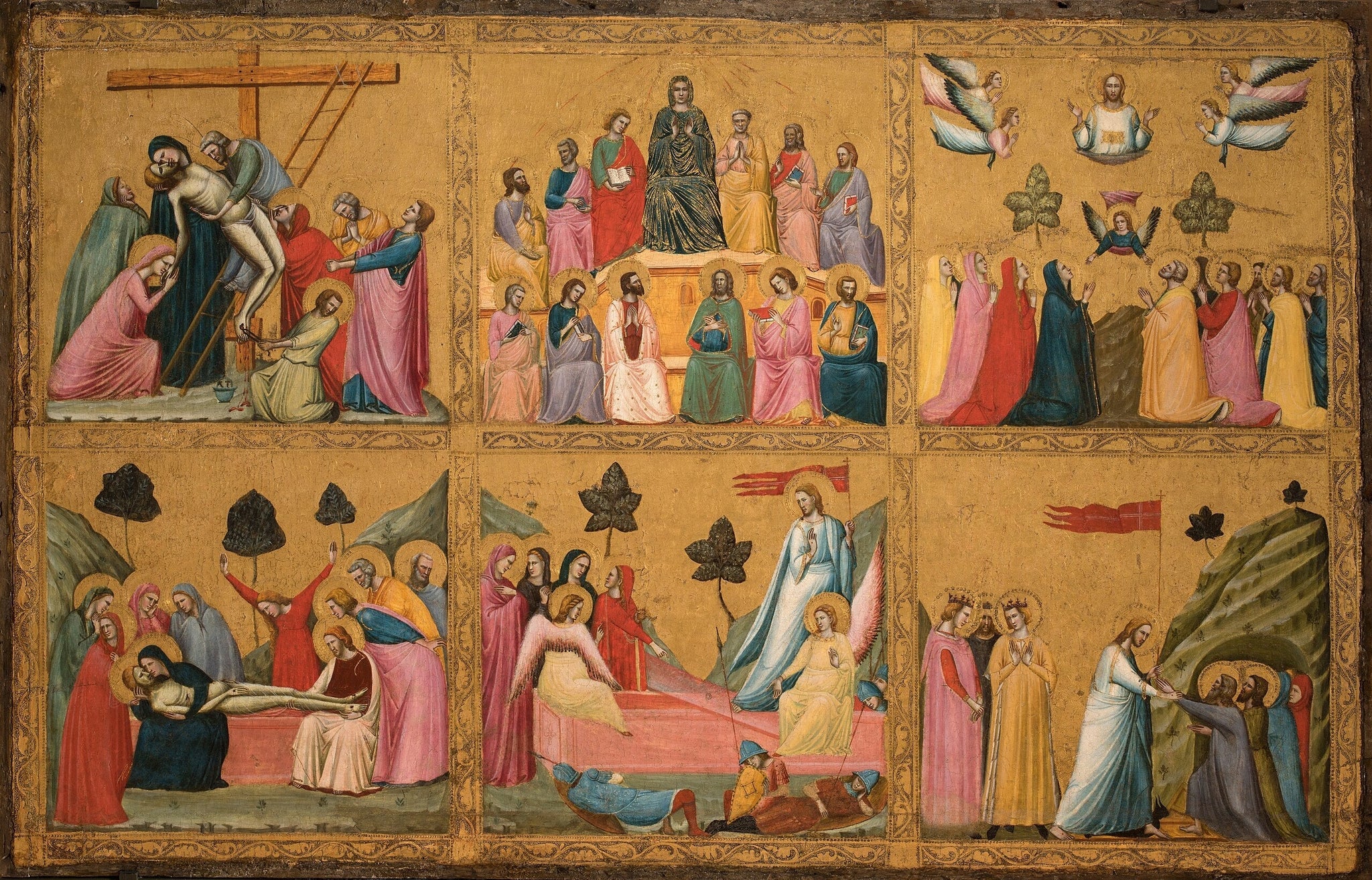 Épisodes de la Passion du Christ - Giovanni Baronzio image 1 reproduction d’œuvre d’art à l’huile
