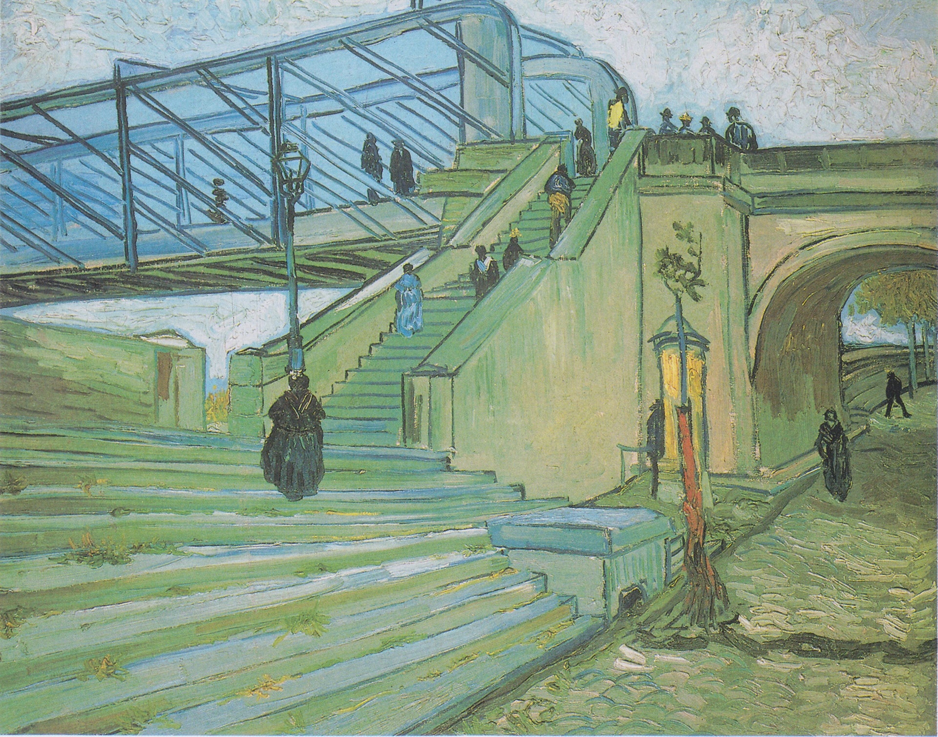 L’Escalier du pont de Trinquetaille F481 de Vincent van Gogh