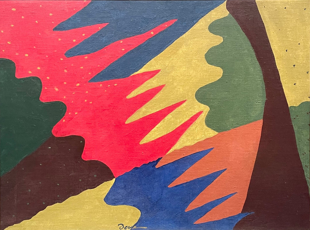 Espace divisé par un motif linéaire - Arthur Dove image 1 copie peinte à la main à l’huile