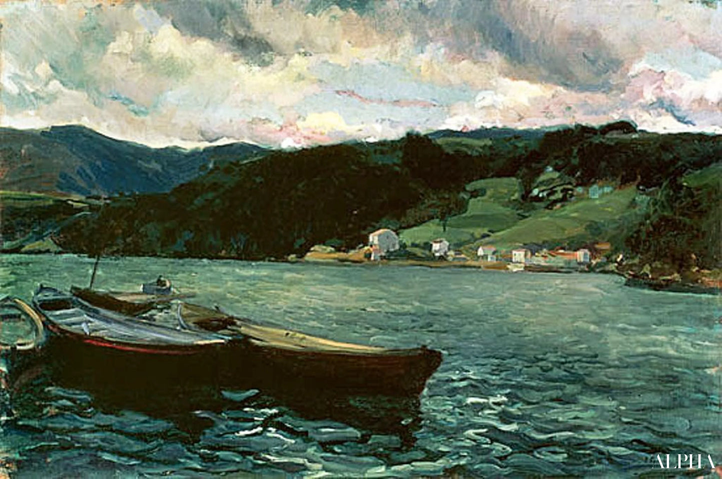 Estuaire du Nalon, Asturies - Sorolla - Reproductions de tableaux et peintures haut de gamme