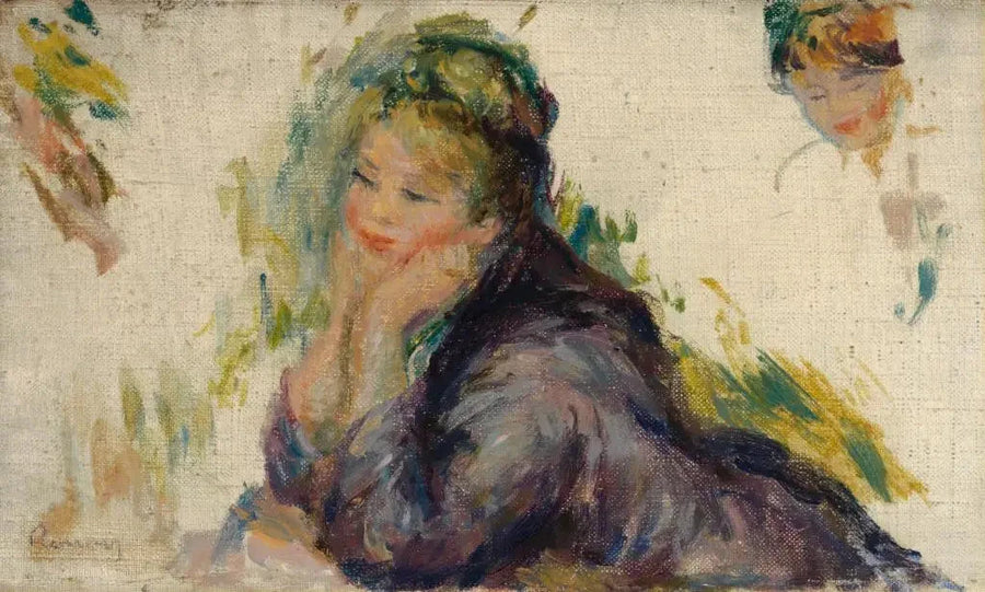 Étude pour Jeunes filles jouant au volant peinte par Renoir vers 1887