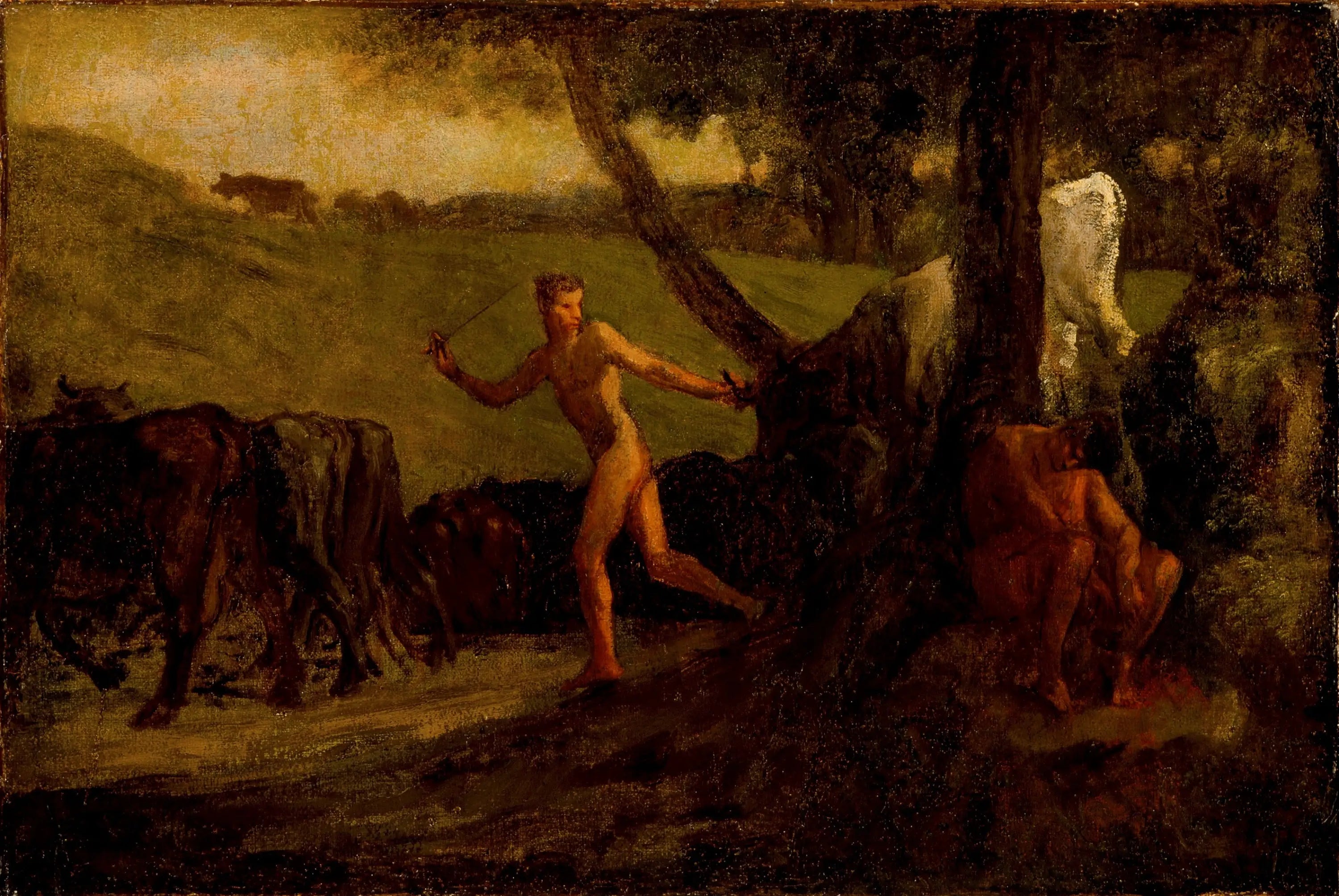 Étude pour « Mercure conduisant les vaches d’Argus à l’eau » - Jean-François Millet - Alpha Reproduction
