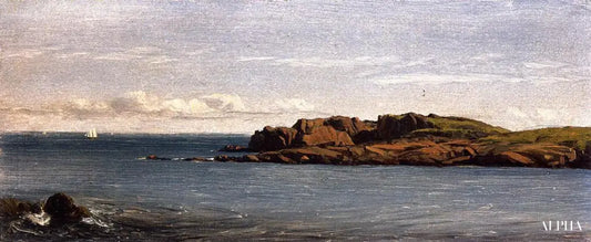 Étude sur la côte du Massachusetts - Sanford Robinson Gifford - Reproductions de tableaux et peintures haut de gamme