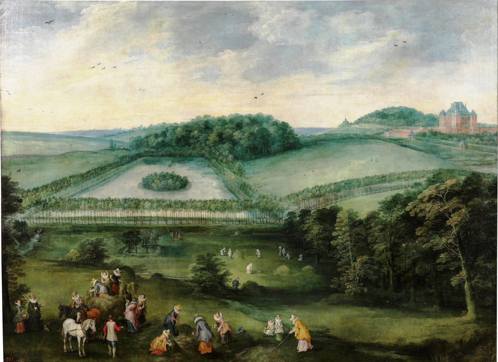 Excursion à la campagne de l'infante Isabelle-Claire-Eugénie - Jan Brueghel l'Ancien image 1 copie peinte à la main à l’huile