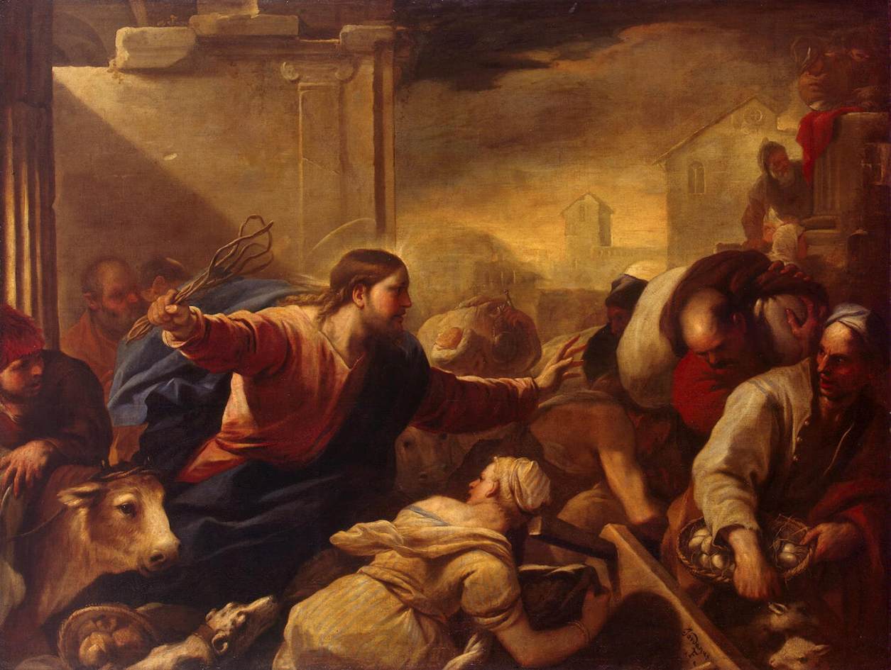 Expulsion des marchands du Temple - Luca Giordano - Alpha Reproduction