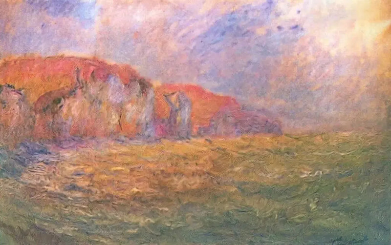 منحدرات بورفيل، بحر هائج - كلود مونيه