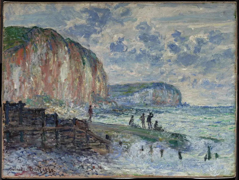 Les Falaises des Petites-Dalles W621 - كلود مونيه