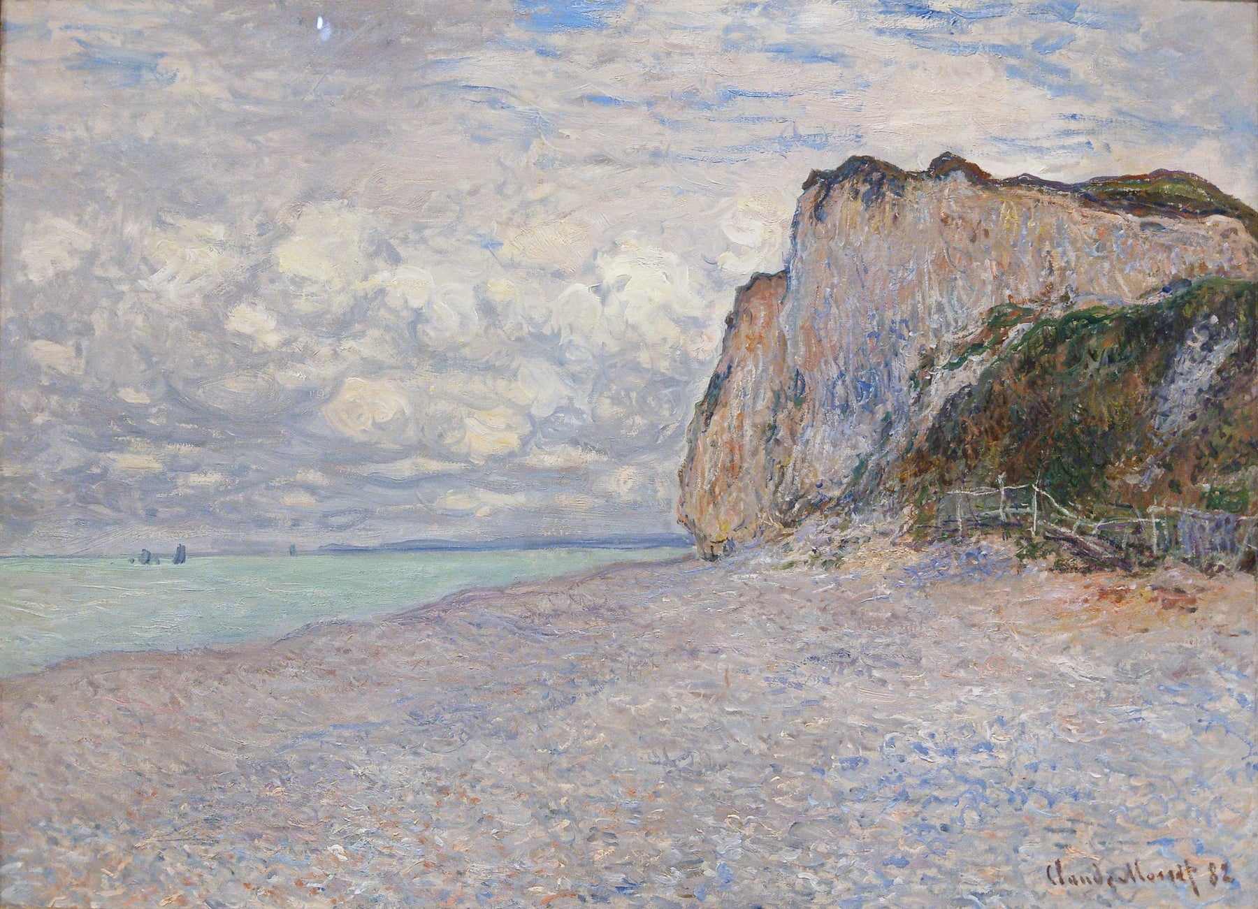 Falaises près de Dieppe W719 par Claude Monet, Carnegie Museum of Art