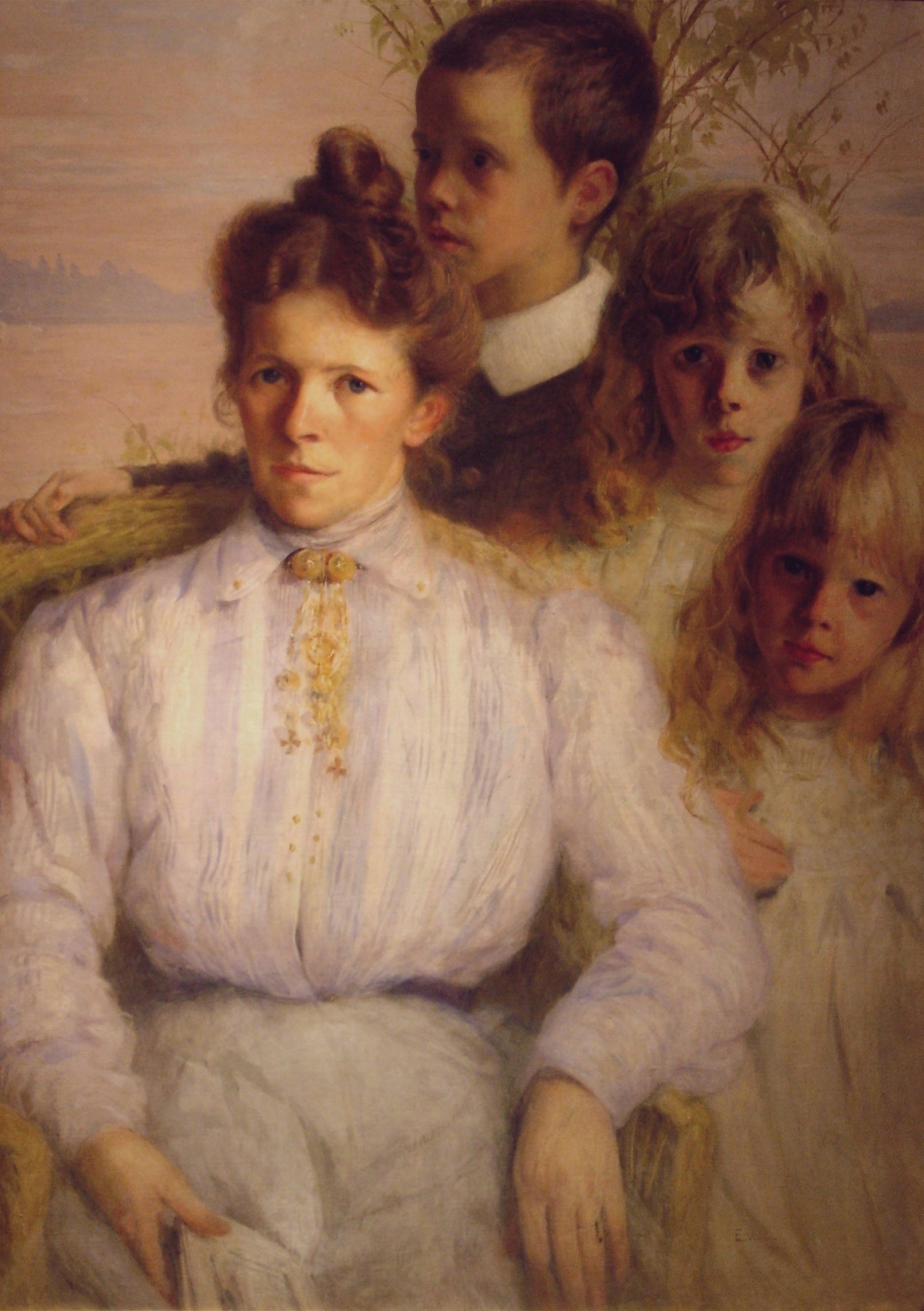 Famille du Maestro Nepomuceno - Eliseu Visconti image 1 copie de tableau peinte à la main