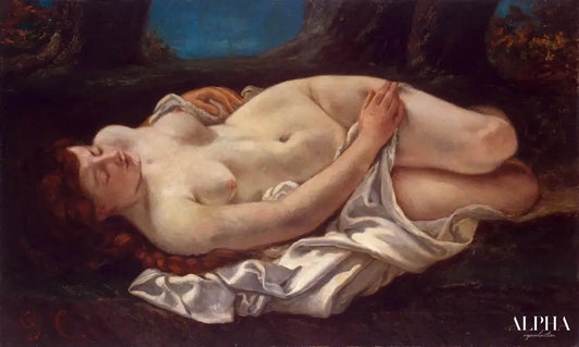 Femme allongée - Gustave Courbet - Reproductions de tableaux et peintures haut de gamme