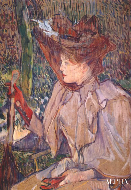 Femme assise avec des gants - Toulouse Lautrec - Reproductions de tableaux et peintures haut de gamme