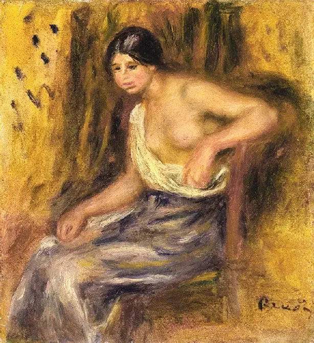 امرأة جالسة - بيير-أوغست رينوار