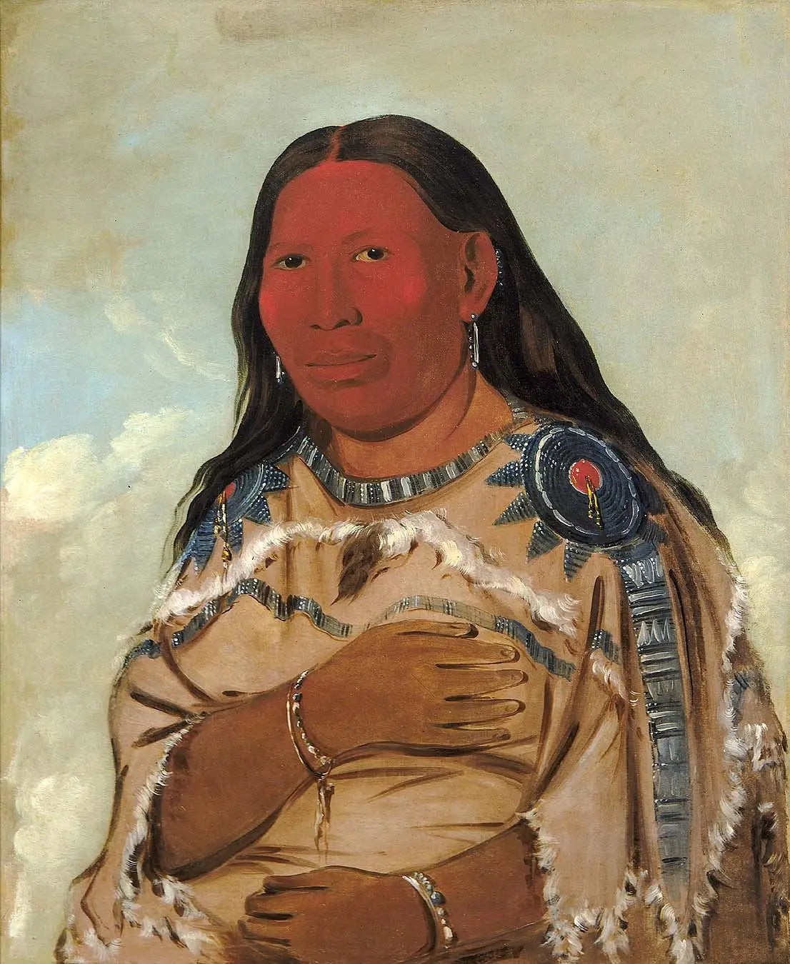 Femme de deux corbeaux - George Catlin - Alpha Reproduction
