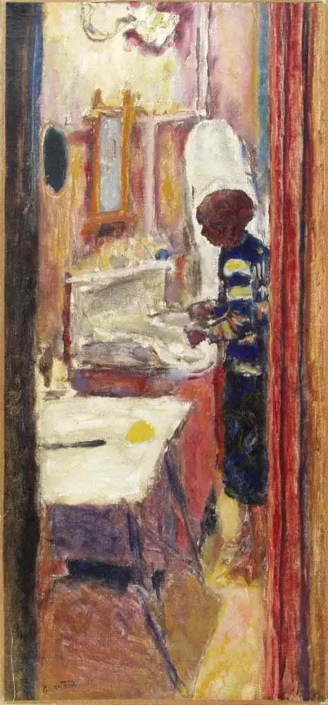 Femme debout dans un intérieur - Pierre Bonnard image 1 copie de tableau peinte à la main